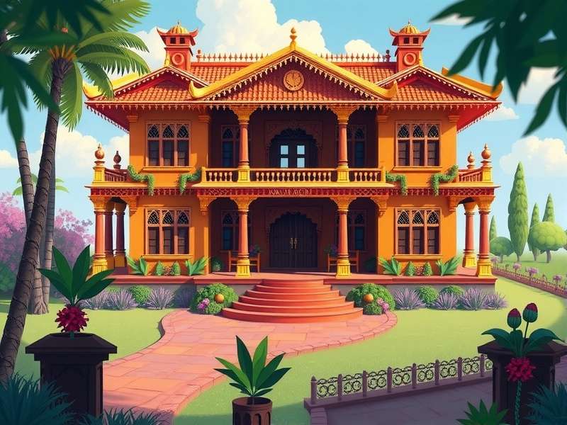 Traditional Indian Mansion Community Event